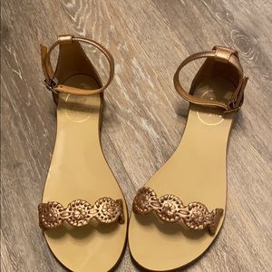 Jack Rogers Daphne Dress Sandal in Rose Gold
